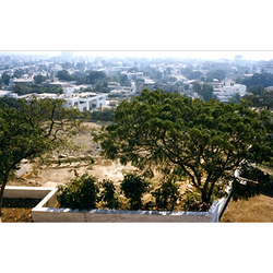 View of the massive garden and lanscape at Tekri, birthsite of Sulṭān Muḥammad Shāh (Aga Khan III)